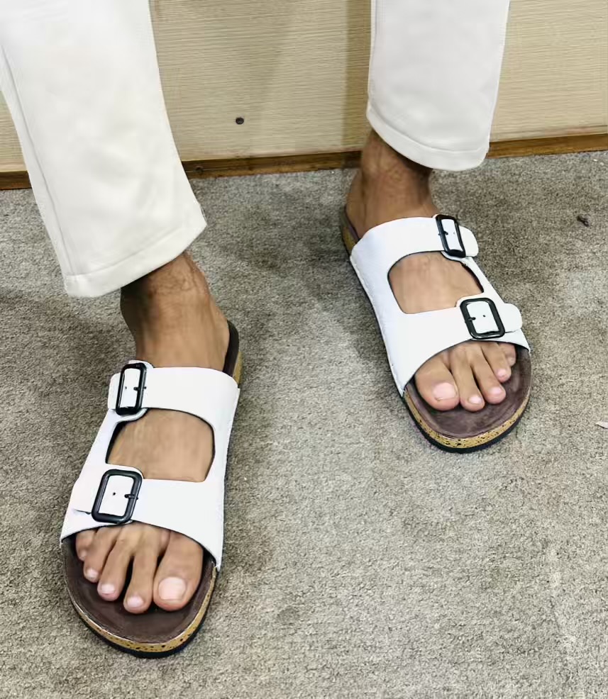 Arizona double buckle cork sandle