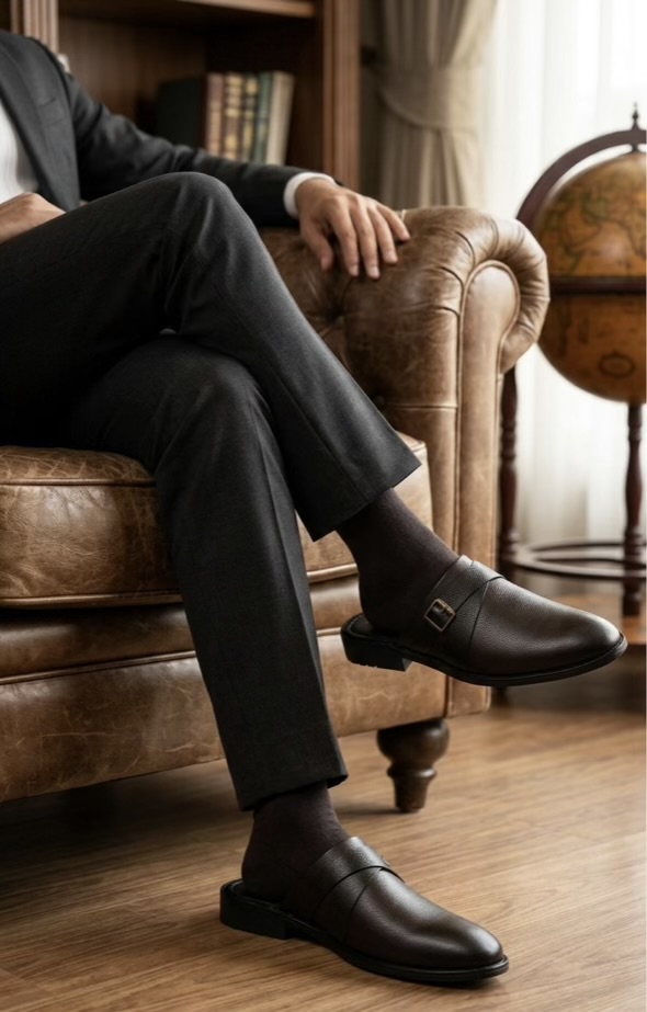 Half loafer chocolate